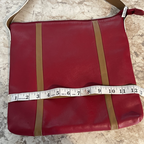 Red and Brown Women's Andrew Marc Handbag - Picture 14 of 15